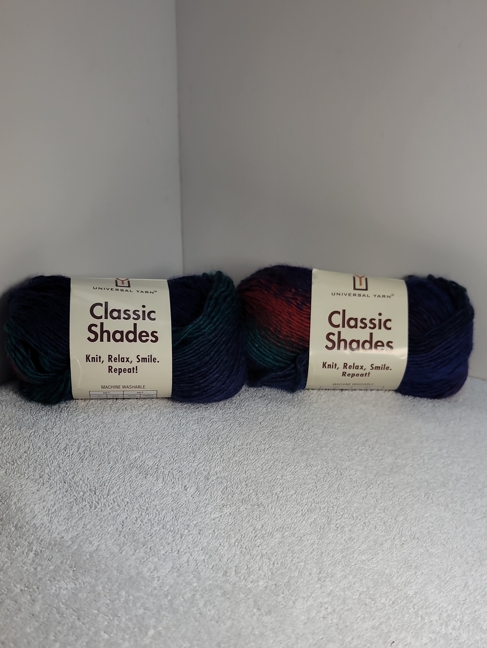 Classic Shades - Rainbow Varigated - 2 Skeins - NWT